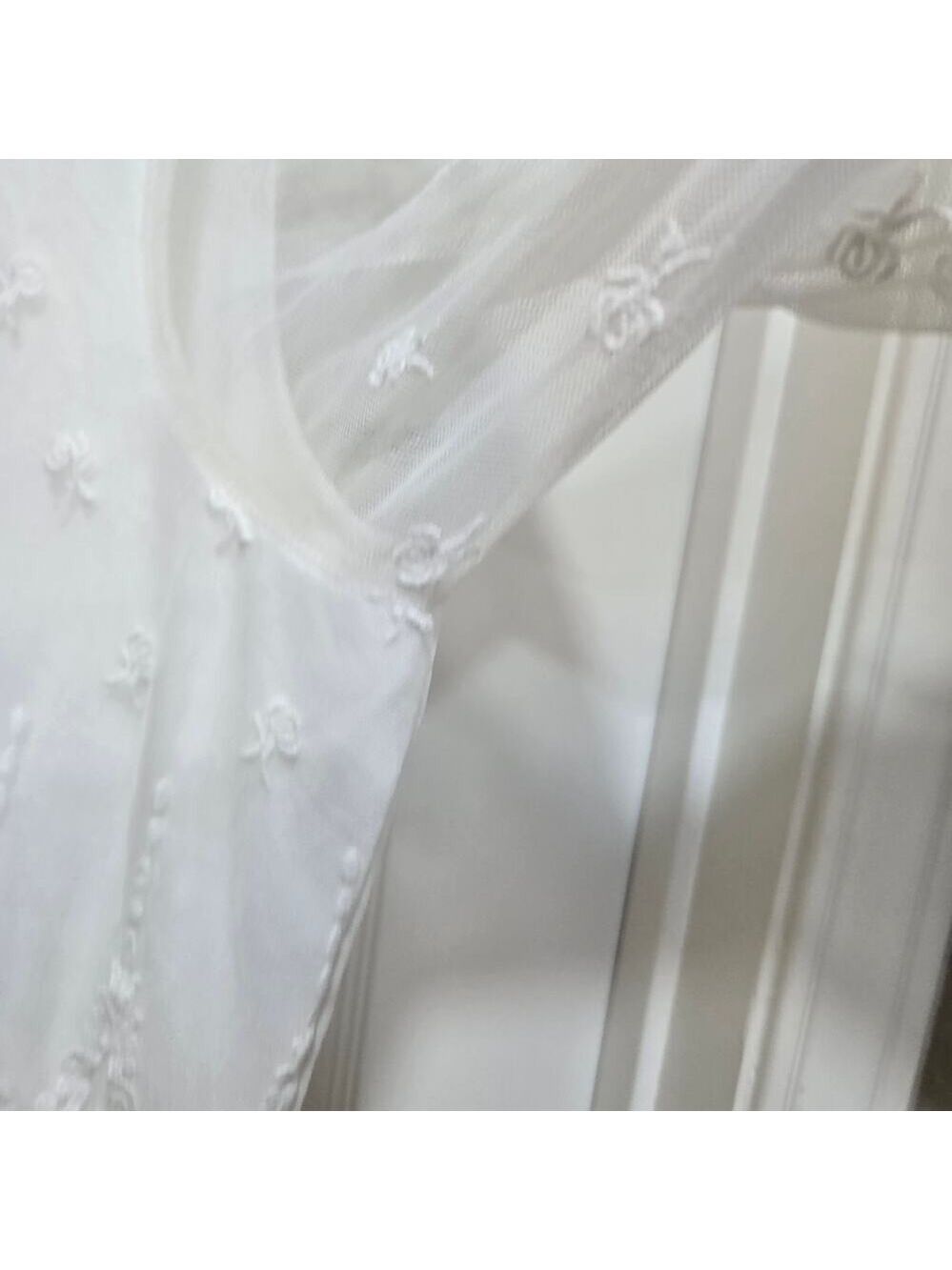 Torrid White Embroidered Tulle Fit & Flare Midi Dress Size 16 - Picture 13 of 15